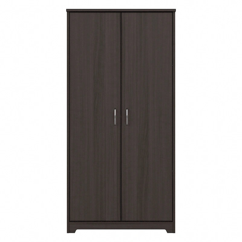 Armadietto alto a 2 ante con ripiani regolabili White / Ash Gray / Heather Gray / Modern Gray / Reclaimed Pine / Modern Walnut / Harvest Cherry / Espresso Oak per 1 persona