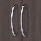 Armadietto alto a 2 ante con ripiani regolabili White / Ash Gray / Heather Gray / Modern Gray / Reclaimed Pine / Modern Walnut / Harvest Cherry / Espresso Oak per 1 persona