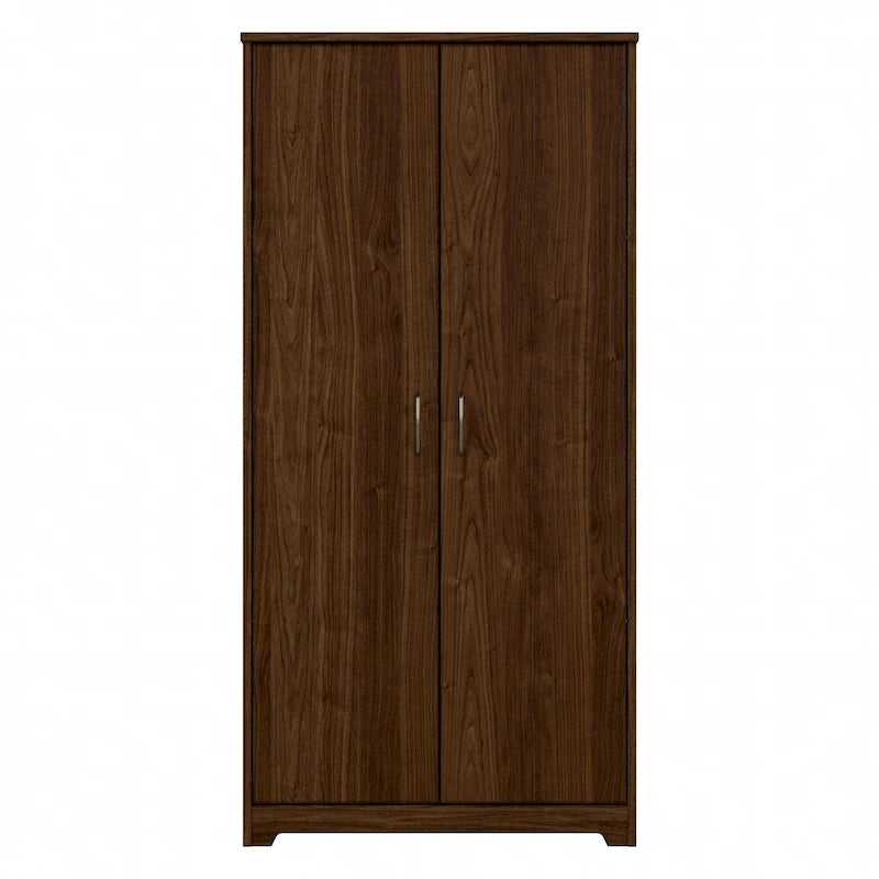 Armadietto alto a 2 ante con ripiani regolabili White / Ash Gray / Heather Gray / Modern Gray / Reclaimed Pine / Modern Walnut / Harvest Cherry / Espresso Oak per 1 persona