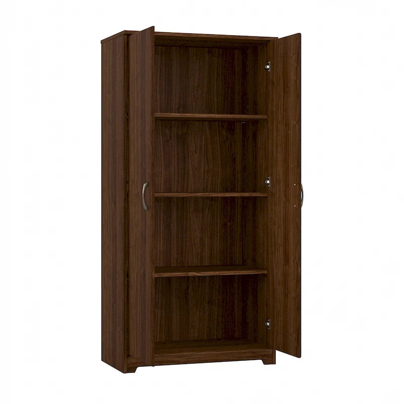 Armadietto alto a 2 ante con ripiani regolabili White / Ash Gray / Heather Gray / Modern Gray / Reclaimed Pine / Modern Walnut / Harvest Cherry / Espresso Oak per 1 persona