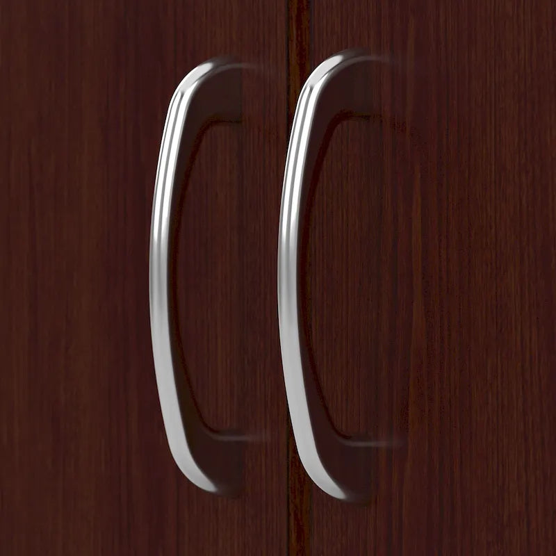 Armadietto alto a 2 ante con ripiani regolabili White / Ash Gray / Heather Gray / Modern Gray / Reclaimed Pine / Modern Walnut / Harvest Cherry / Espresso Oak per 1 persona