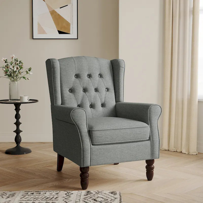 Poltrona a pozzetto in velluto trapuntato Beige / Grigio chiaro / Marrone / Verde / Nero Blu / Tortora / Marrone-Pelle / Nero-Pelle / Grigio per 1 persona