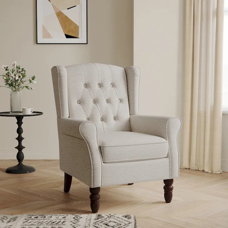 Poltrona a pozzetto in velluto trapuntato Beige / Grigio chiaro / Marrone / Verde / Nero Blu / Tortora / Marrone-Pelle / Nero-Pelle / Grigio per 1 persona