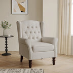 Poltrona a pozzetto in velluto trapuntato Beige / Grigio chiaro / Marrone / Verde / Nero Blu / Tortora / Marrone-Pelle / Nero-Pelle / Grigio per 1 persona