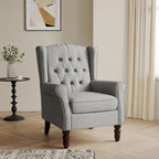 Poltrona a pozzetto in velluto trapuntato Beige / Grigio chiaro / Marrone / Verde / Nero Blu / Tortora / Marrone-Pelle / Nero-Pelle / Grigio per 1 persona