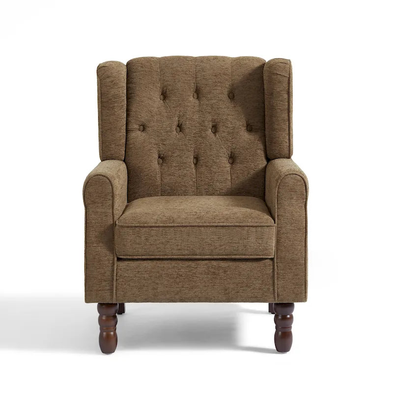Poltrona a pozzetto in velluto trapuntato Beige / Grigio chiaro / Marrone / Verde / Nero Blu / Tortora / Marrone-Pelle / Nero-Pelle / Grigio per 1 persona
