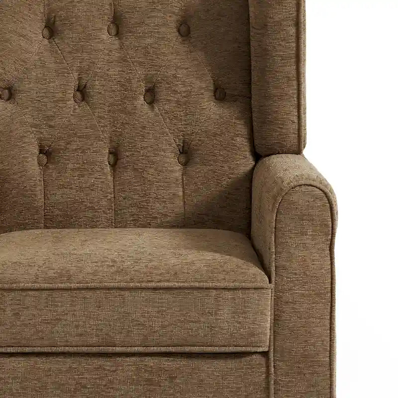 Poltrona a pozzetto in velluto trapuntato Beige / Grigio chiaro / Marrone / Verde / Nero Blu / Tortora / Marrone-Pelle / Nero-Pelle / Grigio per 1 persona