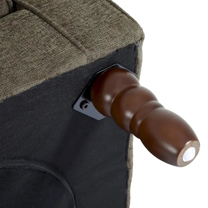 Poltrona a pozzetto in velluto trapuntato Beige / Grigio chiaro / Marrone / Verde / Nero Blu / Tortora / Marrone-Pelle / Nero-Pelle / Grigio per 1 persona