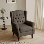 Poltrona a pozzetto in velluto trapuntato Beige / Grigio chiaro / Marrone / Verde / Nero Blu / Tortora / Marrone-Pelle / Nero-Pelle / Grigio per 1 persona
