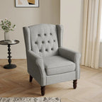 Poltrona a pozzetto in velluto trapuntato Beige / Grigio chiaro / Marrone / Verde / Nero Blu / Tortora / Marrone-Pelle / Nero-Pelle / Grigio per 1 persona