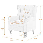 Poltrona a pozzetto in velluto trapuntato Beige / Grigio chiaro / Marrone / Verde / Nero Blu / Tortora / Marrone-Pelle / Nero-Pelle / Grigio per 1 persona