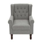 Poltrona a pozzetto in velluto trapuntato Beige / Grigio chiaro / Marrone / Verde / Nero Blu / Tortora / Marrone-Pelle / Nero-Pelle / Grigio per 1 persona