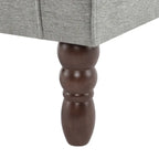 Poltrona a pozzetto in velluto trapuntato Beige / Grigio chiaro / Marrone / Verde / Nero Blu / Tortora / Marrone-Pelle / Nero-Pelle / Grigio per 1 persona