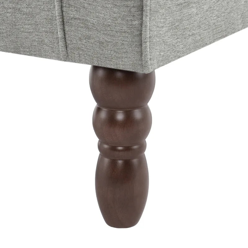 Poltrona a pozzetto in velluto trapuntato Beige / Grigio chiaro / Marrone / Verde / Nero Blu / Tortora / Marrone-Pelle / Nero-Pelle / Grigio per 1 persona