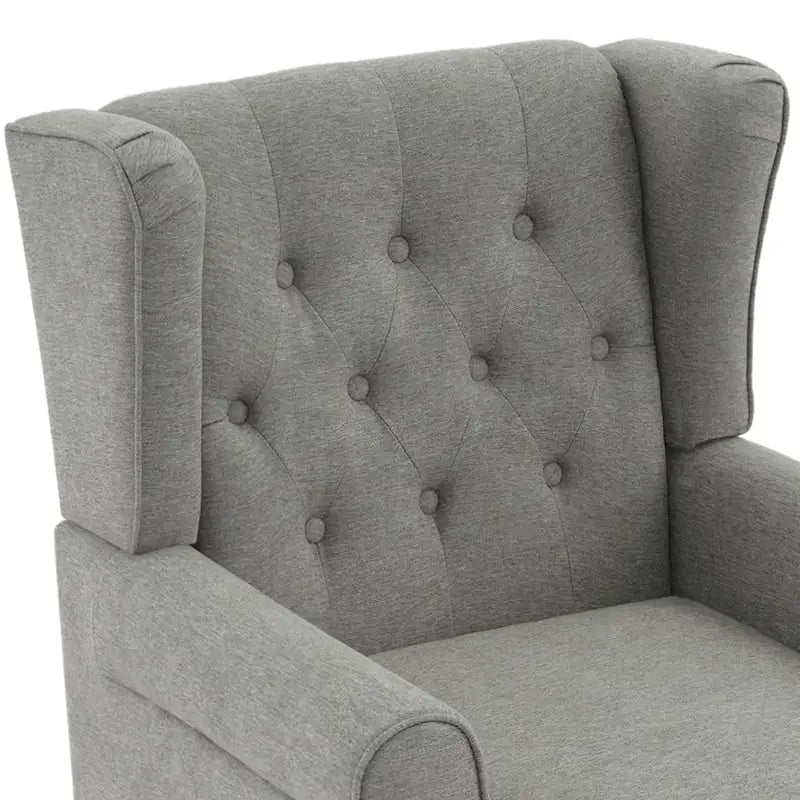 Poltrona a pozzetto in velluto trapuntato Beige / Grigio chiaro / Marrone / Verde / Nero Blu / Tortora / Marrone-Pelle / Nero-Pelle / Grigio per 1 persona