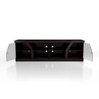 Mobile TV contemporaneo espresso con contenitore, adatto a TV fino a 68"