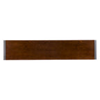 Rovere Bruciato / Grigio Invecchiato / Tabacco Scuro / Grigio Moka / Tavolino Consolle Industriale Stretto Nero in MDF per 1 Persona
