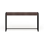 Rovere Bruciato / Grigio Invecchiato / Tabacco Scuro / Grigio Moka / Tavolino Consolle Industriale Stretto Nero in MDF per 1 Persona