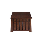 Tavolino da caffè con piano sollevabile stile Mission in legno di gomma grigio antico/rovere scuro con ripiano inferiore per 1 persona