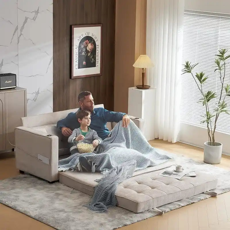 Divano letto a due posti pieghevole, multicolore, per 1-2 persone
