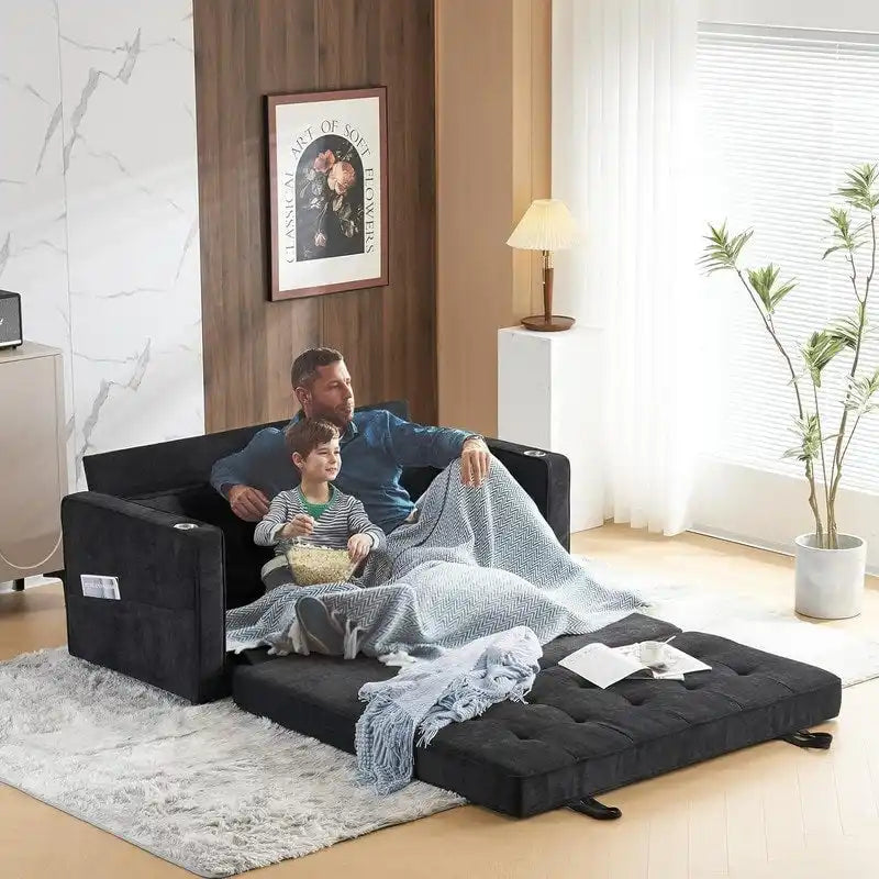 Divano letto a due posti pieghevole, multicolore, per 1-2 persone