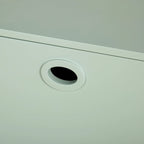 Madia contenitore a 6 ante in MDF, stile moderno di metà secolo, colore verde menta/bianco/rosa/grigio/blu, per 1 persona