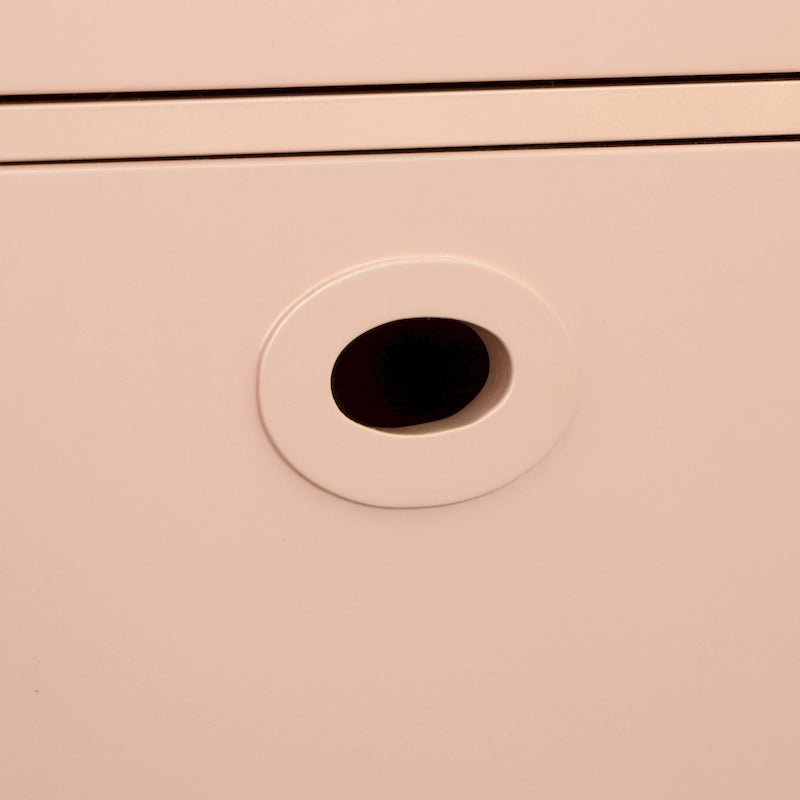Madia contenitore a 6 ante in MDF, stile moderno di metà secolo, colore verde menta/bianco/rosa/grigio/blu, per 1 persona