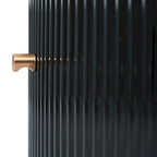 Tavolino rotondo in MDF bianco e oro/nero e oro con 2 cassetti per 1 persona