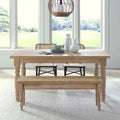 Tavolo da pranzo in pino massiccio stile rustico (farmhouse) per 6 persone: Driftwood / Legno di fienile / Grigio rustico / Bianco sporco rustico / Noce rustico
