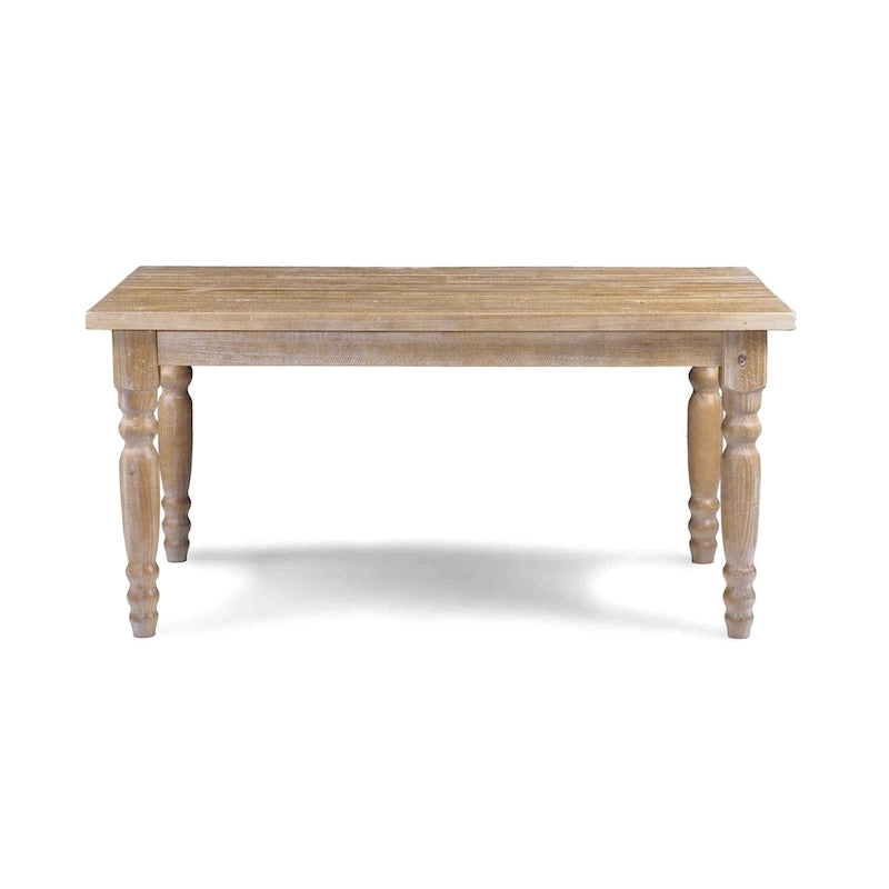 Tavolo da pranzo in pino massiccio stile rustico (farmhouse) per 6 persone: Driftwood / Legno di fienile / Grigio rustico / Bianco sporco rustico / Noce rustico