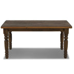 Tavolo da pranzo in pino massiccio stile rustico (farmhouse) per 6 persone: Driftwood / Legno di fienile / Grigio rustico / Bianco sporco rustico / Noce rustico