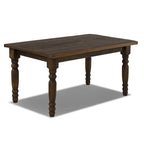 Tavolo da pranzo in pino massiccio stile rustico (farmhouse) per 6 persone: Driftwood / Legno di fienile / Grigio rustico / Bianco sporco rustico / Noce rustico