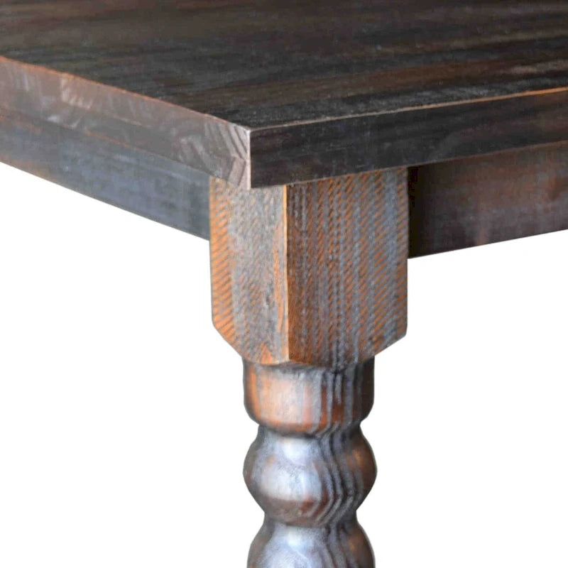 Tavolo da pranzo in pino massiccio stile rustico (farmhouse) per 6 persone: Driftwood / Legno di fienile / Grigio rustico / Bianco sporco rustico / Noce rustico