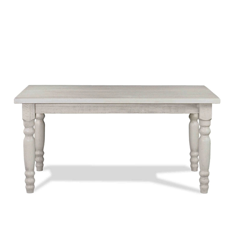Tavolo da pranzo in pino massiccio stile rustico (farmhouse) per 6 persone: Driftwood / Legno di fienile / Grigio rustico / Bianco sporco rustico / Noce rustico