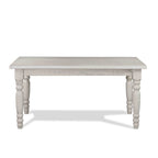 Tavolo da pranzo in pino massiccio stile rustico (farmhouse) per 6 persone: Driftwood / Legno di fienile / Grigio rustico / Bianco sporco rustico / Noce rustico