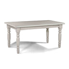 Tavolo da pranzo in pino massiccio stile rustico (farmhouse) per 6 persone: Driftwood / Legno di fienile / Grigio rustico / Bianco sporco rustico / Noce rustico