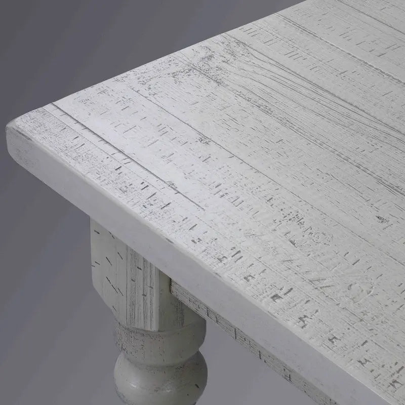 Tavolo da pranzo in pino massiccio stile rustico (farmhouse) per 6 persone: Driftwood / Legno di fienile / Grigio rustico / Bianco sporco rustico / Noce rustico