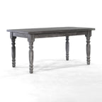 Tavolo da pranzo in pino massiccio stile rustico (farmhouse) per 6 persone: Driftwood / Legno di fienile / Grigio rustico / Bianco sporco rustico / Noce rustico