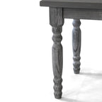 Tavolo da pranzo in pino massiccio stile rustico (farmhouse) per 6 persone: Driftwood / Legno di fienile / Grigio rustico / Bianco sporco rustico / Noce rustico