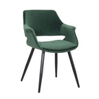 Sedia da pranzo in velluto mid-century per 1 persona, verde / rosa / champagne / grigio scuro