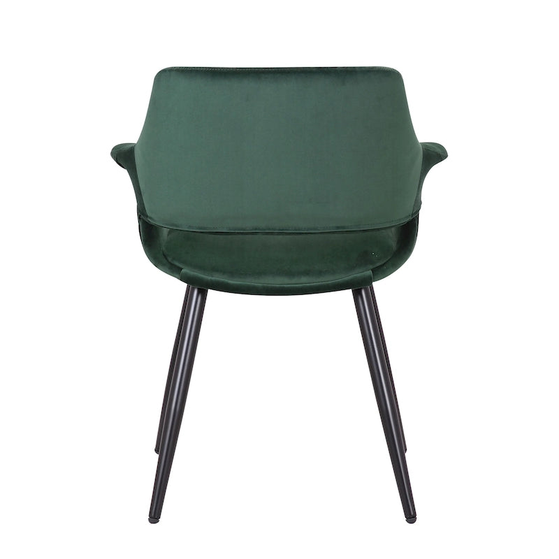 Sedia da pranzo in velluto mid-century per 1 persona, verde / rosa / champagne / grigio scuro