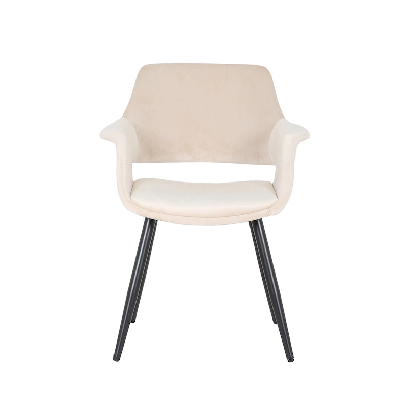 Sedia da pranzo in velluto mid-century per 1 persona, verde / rosa / champagne / grigio scuro