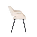 Sedia da pranzo in velluto mid-century per 1 persona, verde / rosa / champagne / grigio scuro