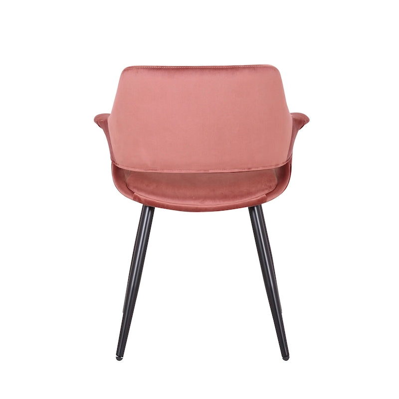 Sedia da pranzo in velluto mid-century per 1 persona, verde / rosa / champagne / grigio scuro
