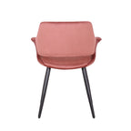 Sedia da pranzo in velluto mid-century per 1 persona, verde / rosa / champagne / grigio scuro