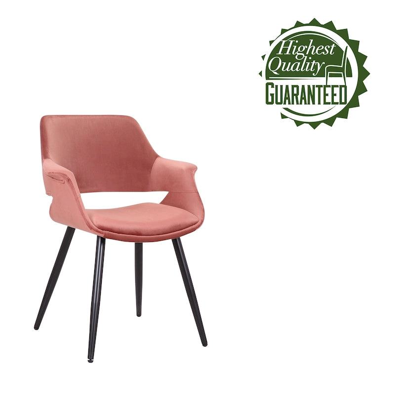 Sedia da pranzo in velluto mid-century per 1 persona, verde / rosa / champagne / grigio scuro