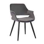 Sedia da pranzo in velluto mid-century per 1 persona, verde / rosa / champagne / grigio scuro