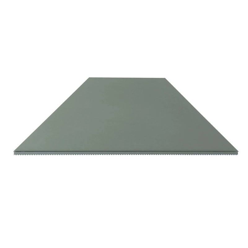 Mobile TV angolare sospeso con 3 ripiani, finitura rovere bianco/grigio anticato/verde salvia, per 1 persona