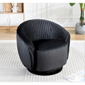 Poltroncina singola girevole a 360° in velluto con dettaglio pieghettato, disponibile nei colori Nero / Avorio / Verde Menta / Rosso Arancio / Grigio / Rosa / Giallo / Verde Petrolio
