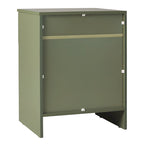 Comodino moderno a 1 cassetto con scomparto aperto in MDF grigio scuro/riviera/verde/nero per 1 persona